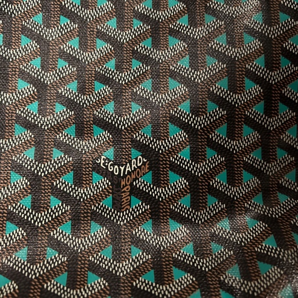 SOLD Goyard Saint Louis LEOplaine Claire Voie Teal Blue reversible t - Picture 14 of 14